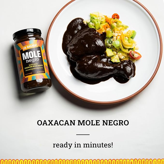 Ya Oaxaca - Variety Pack - Includes 1 Jar Each Mole Negro, Escabeche, & Barbacoa Marinade - Great Marinade for Chicken, Pork, or Veggies - Non-GMO, Gluten Free - 12oz (Pack of 3)