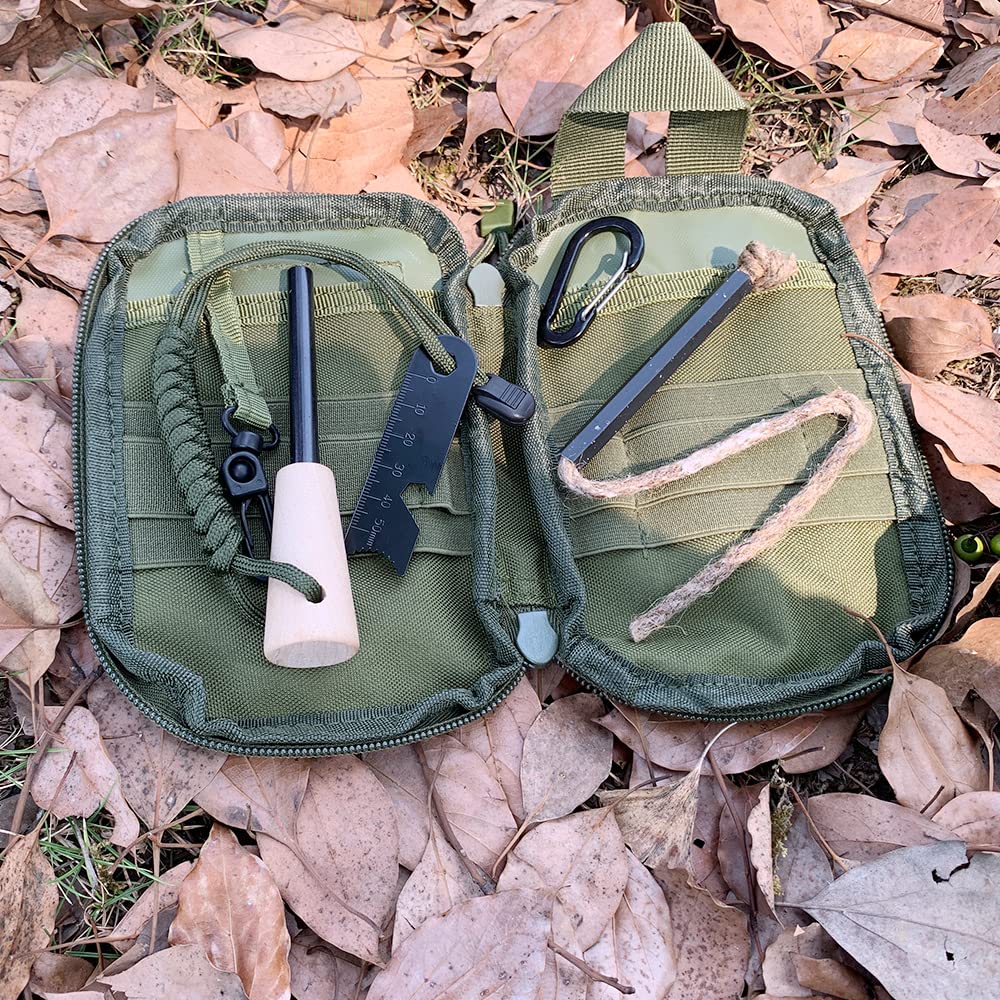 Fire Starter Survival Kit, Larger Ferro Rod with Striker Lanyard 3in Long Flint and Steel, 13.8in