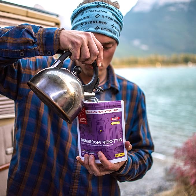GOOD TO-GO Mushroom Risotto | Camping Food, Backpacking Food | Just Add Water Meals, Backpacking Meals | Dehydrated Meals Taste Better Than Freeze Dried Meals