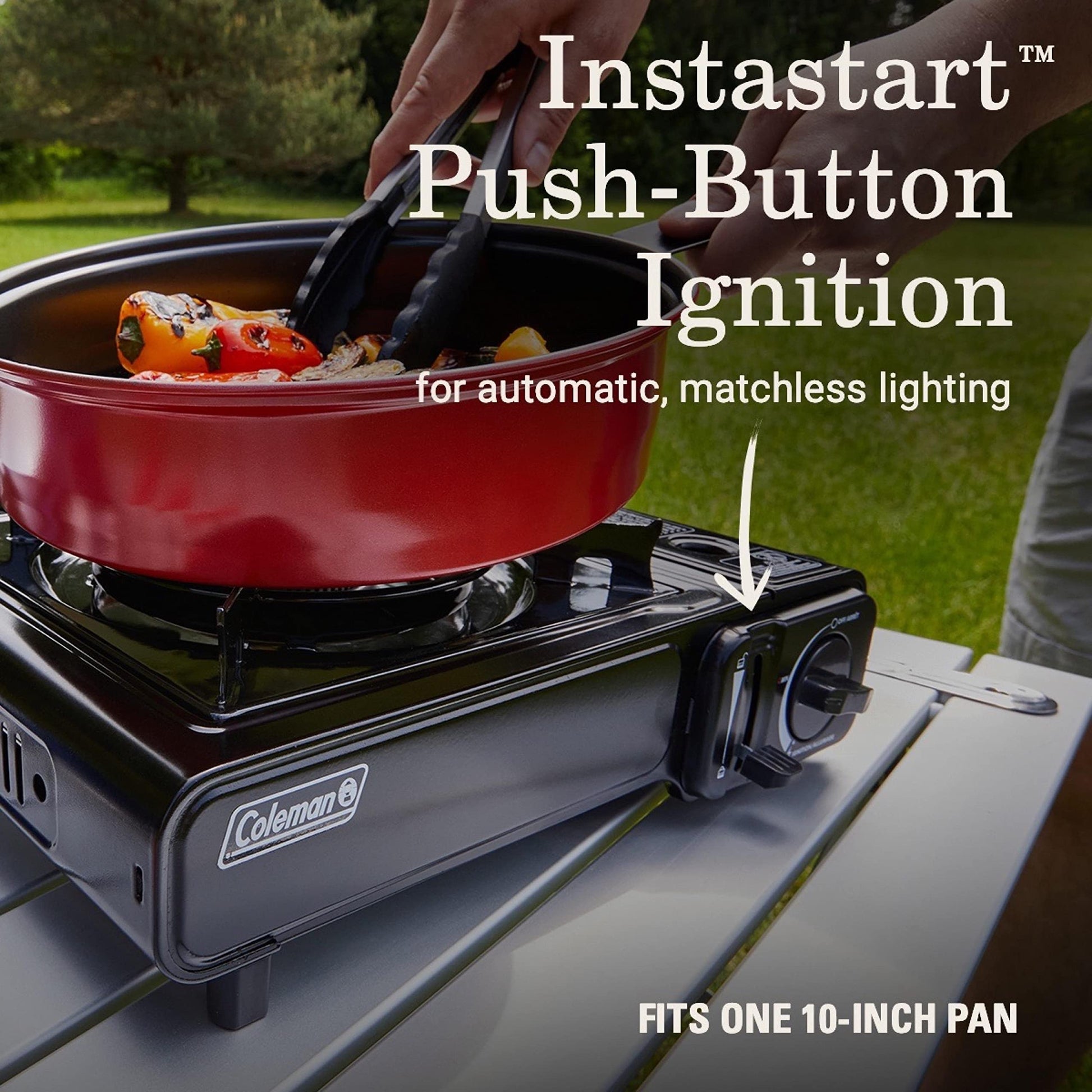 Coleman Classic 1-Burner Butane Stove, Portable Camping Cooktop with Carry Case & InstaStart