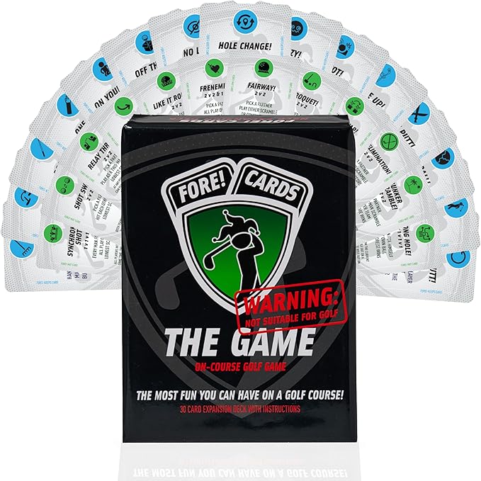 On-Course Golf Game ??30 New Playing Cards to Add Fun to Your Next Golf Round ??Great Gift for Golfers ??Not Suitable for Golf Expansion Pack ??Fun On-Course Game for Friends, Groups