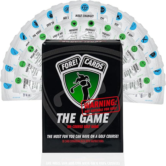 On-Course Golf Game ??30 New Playing Cards to Add Fun to Your Next Golf Round ??Great Gift for Golfers ??Not Suitable for Golf Expansion Pack ??Fun On-Course Game for Friends, Groups