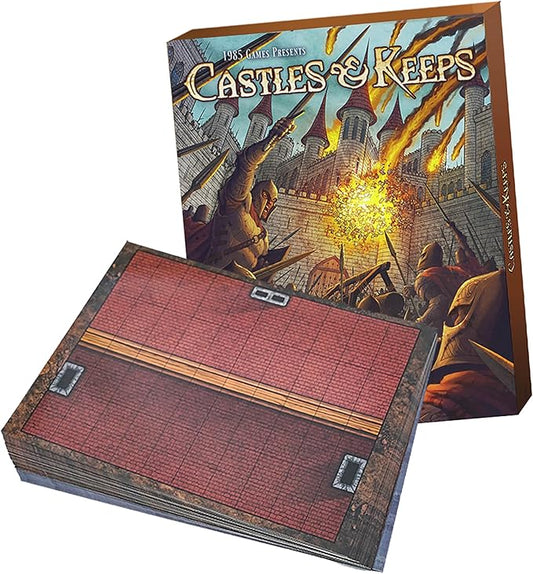 Dungeon Craft Castles & Keeps Terrain Set for DND & RPG Game - Adventure Games with 1000+ Double-Sided Dry/Wet Erase Tiles - Modular Castle Map Pieces for Tabletop Games & Battle Maps