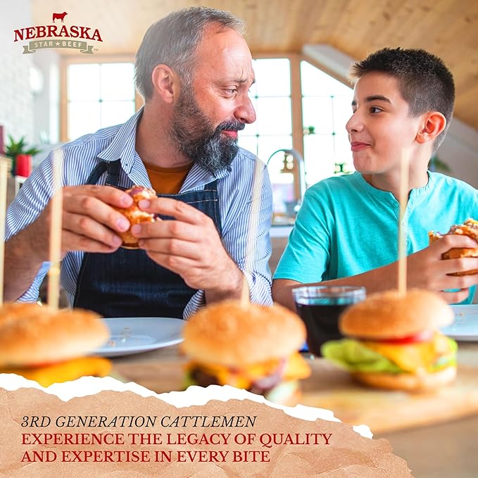 Nebraska Star Beef Angus Ground Beef (10-1lb packages) -Prestige, ground beef, frozen hamburger, hamburger patties, frozen burger, ground beef 80/20