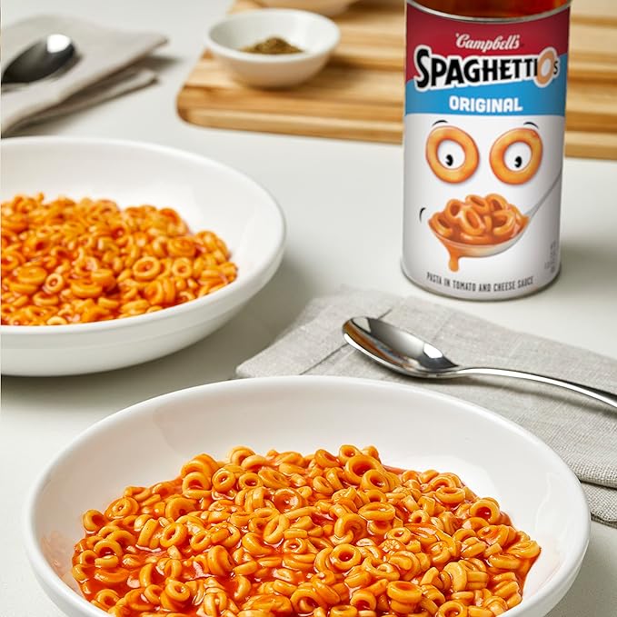SpaghettiOs Original Canned Pasta, Healthy Snack for Kids and Adults, 22.4 OZ Can (Pack of 12)