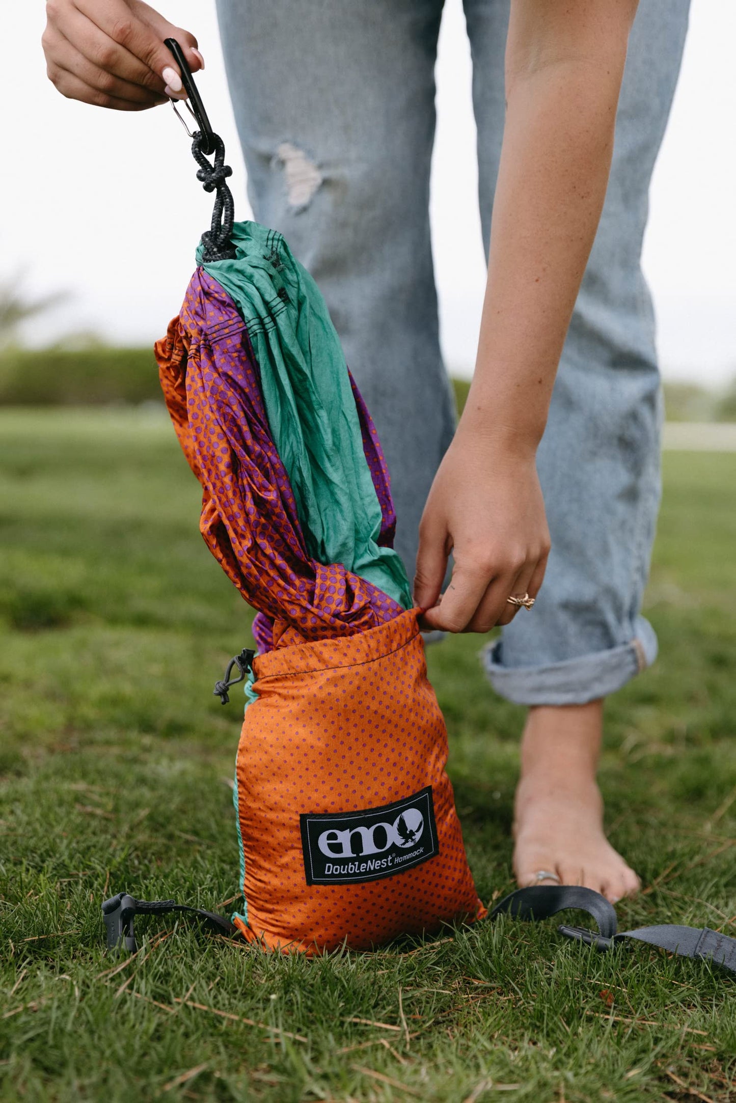 ENO DoubleNest Hammock - Lightweight, Portable, 1 to 2 Person Hammock - for Camping, Hiking