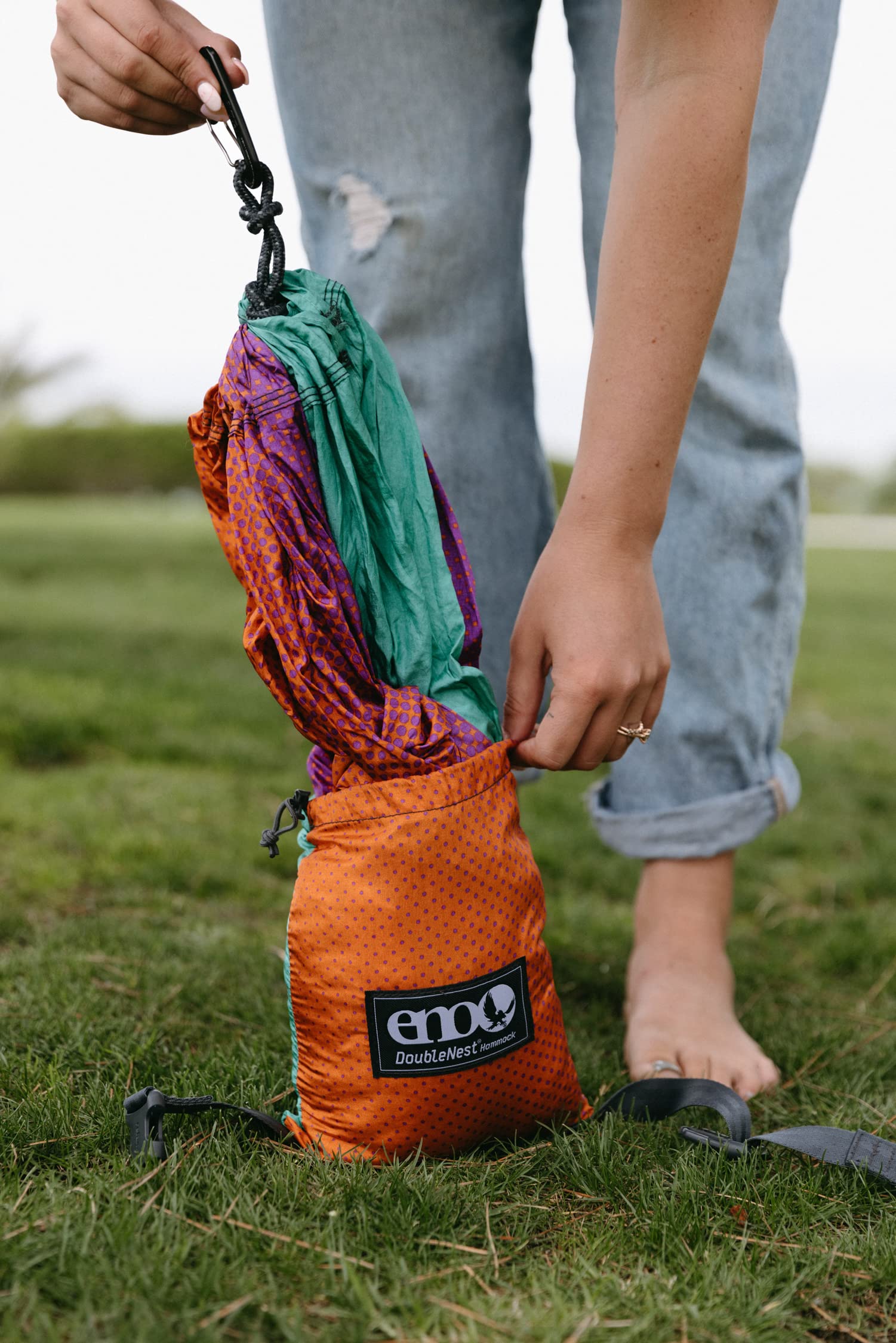 ENO DoubleNest Hammock - Lightweight, Portable, 1 to 2 Person Hammock - for Camping, Hiking