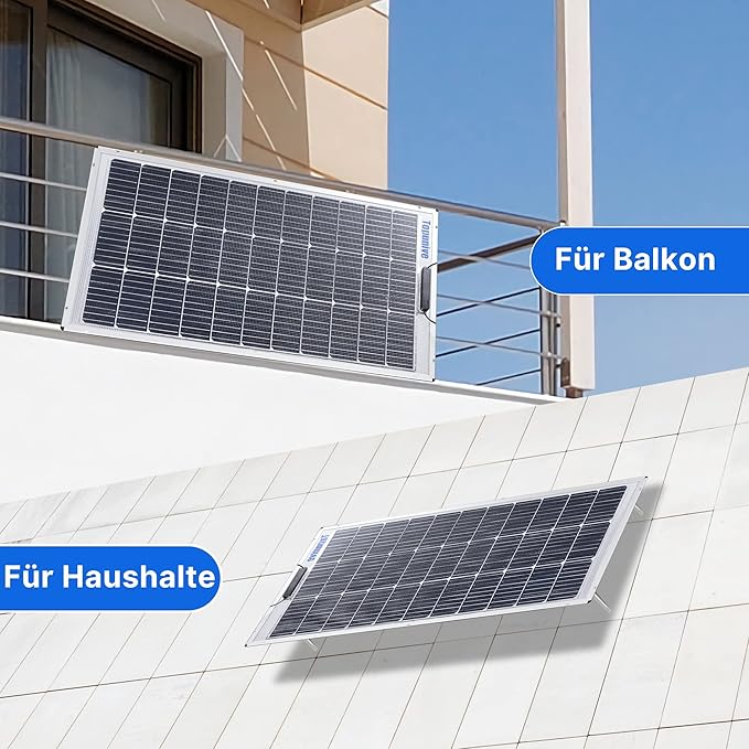 2 PCS Bifacial 100W 12V Solar Panel 9BB Monocrystalline Cell 12 Volt for Marine RV Trailer Boat Cabin Van Car Uneven Surfaces 12V 24V Battery Charge