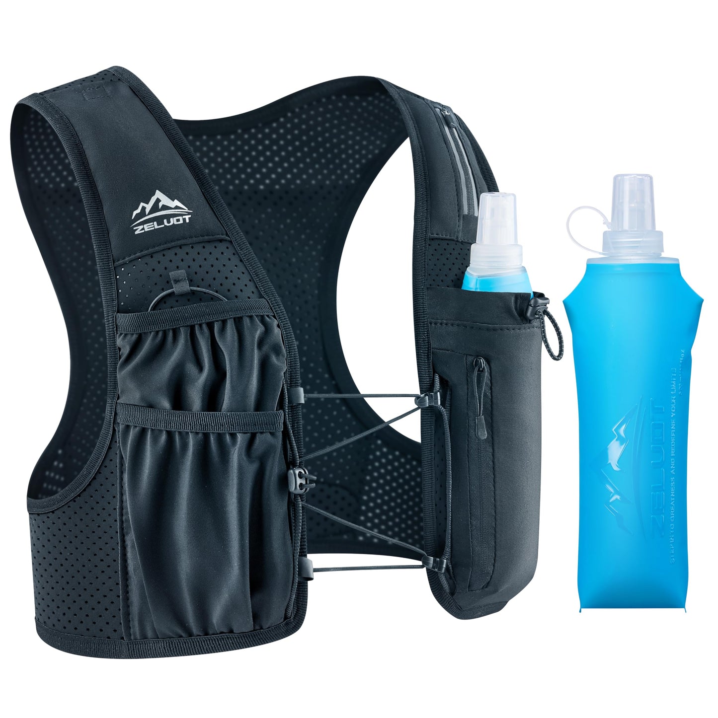 Zelvot Running Vest for Women Men, USA Original Patent, Adjustable Chest Straps Running Hydration