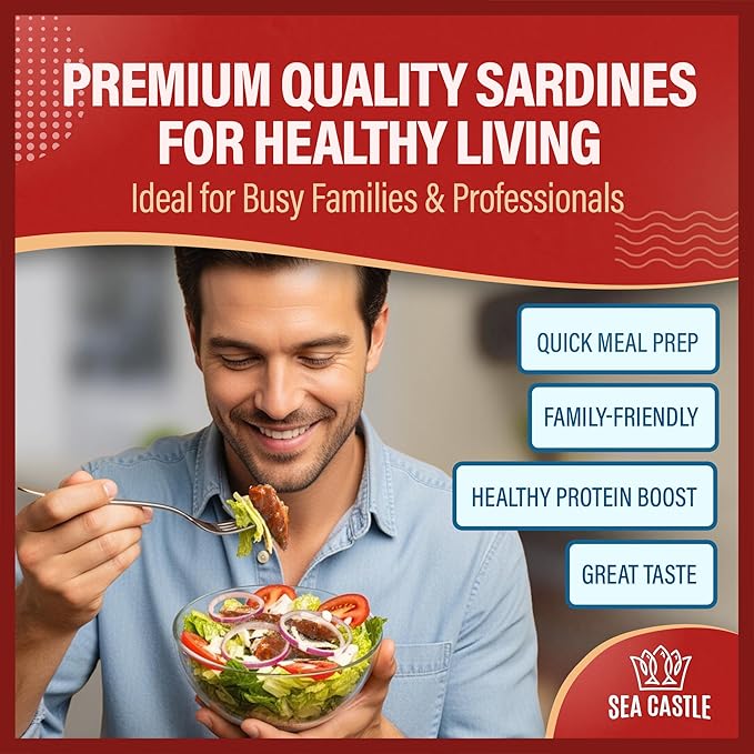 Sea Castle Sardines in Tomato Sauce, 4.4oz (12 Pack)