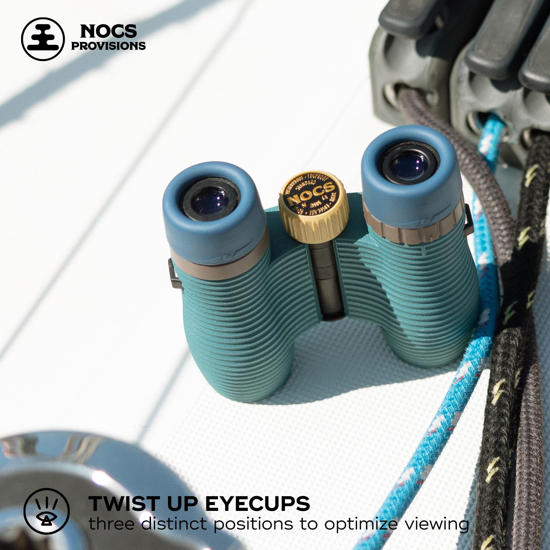 Nocs Provisions Standard Issue 10x25 Binoculars, Waterproof, Bird Watching