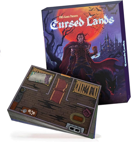 Dungeon Craft Cursed Lands Terrain Set for RPG & DND - 1000+ Double-Sided Dry/Wet Erase Tiles - Modular Battle Map Pieces for Tabletop Games & Dungeon Maps