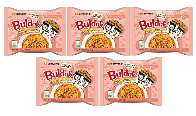 KF GOODIES Korean Ramen Variety Pack Gift Box (10 Count) – Spicy Buldak Noodle Assortment for Birthdays, College Care Packages, Office Snacks, and Gift Baskets