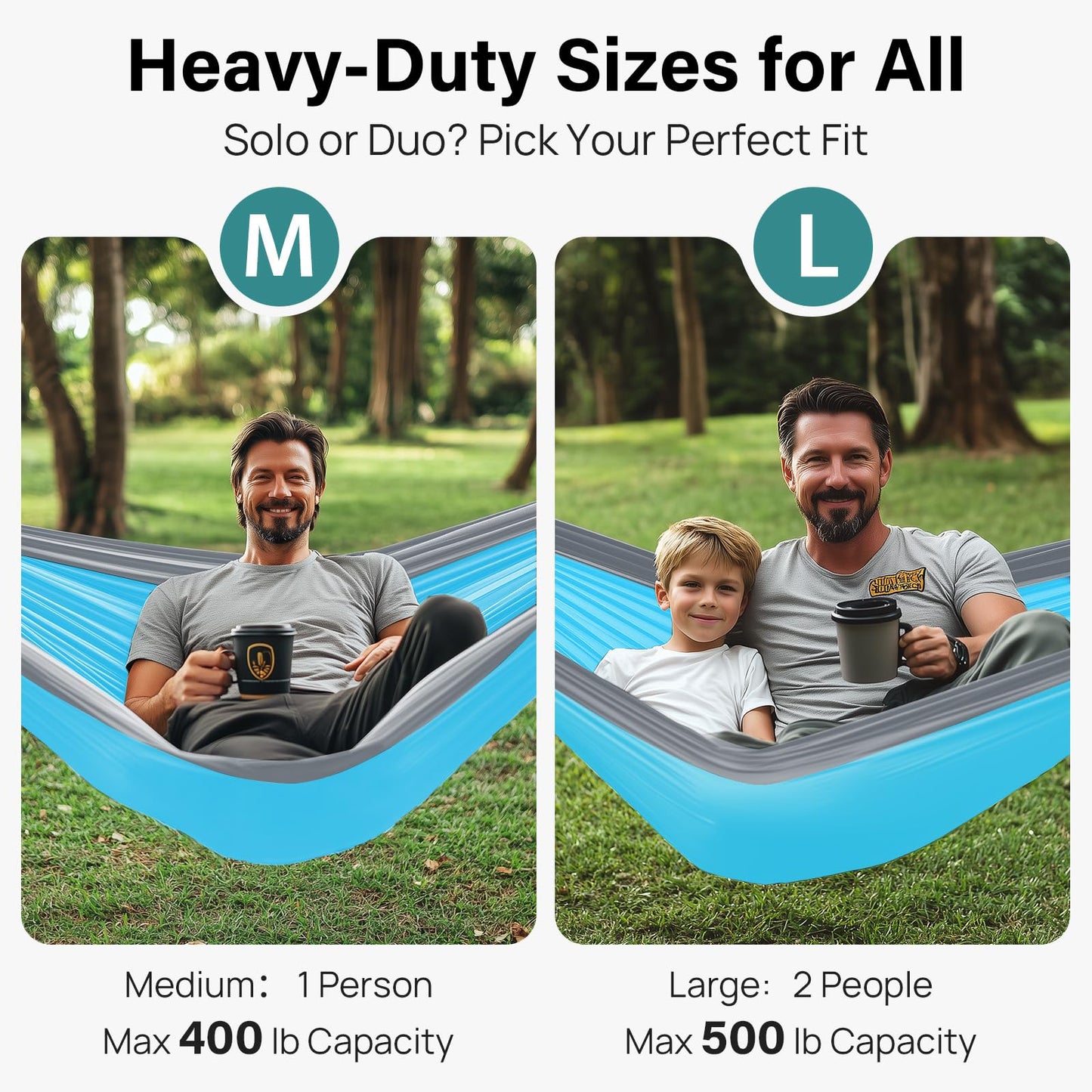 Kootek Camping Hammock 400lbs Capacity Outdoor Camping Essentials, Single
