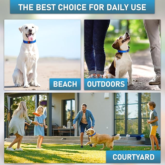 Adjustable Dog Collar with QR Code Dog Tag ID Attached - Made in USA - Honeycomb Waterproof Heavy Duty Dog Collar with Safe Lock Buckle - Odor Proof Pet Collar for Dogs with Strong Zinc D Ring