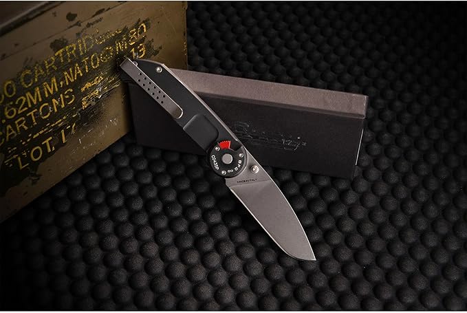 Extrema Ratio - BF2 CD (STONE WASHED), Folding Knife, Böhler N690 steel blade hardened to 58 HRC, stone-washed finish, anticorodal aluminum handle, reversible clip, Italian handcrafted precision