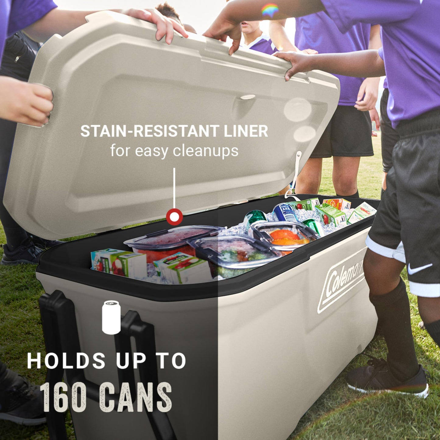 Coleman Classic Series Insulated Portable Cooler, Leak-Resistant Outdoor Hard Cooler Keeps Ice up