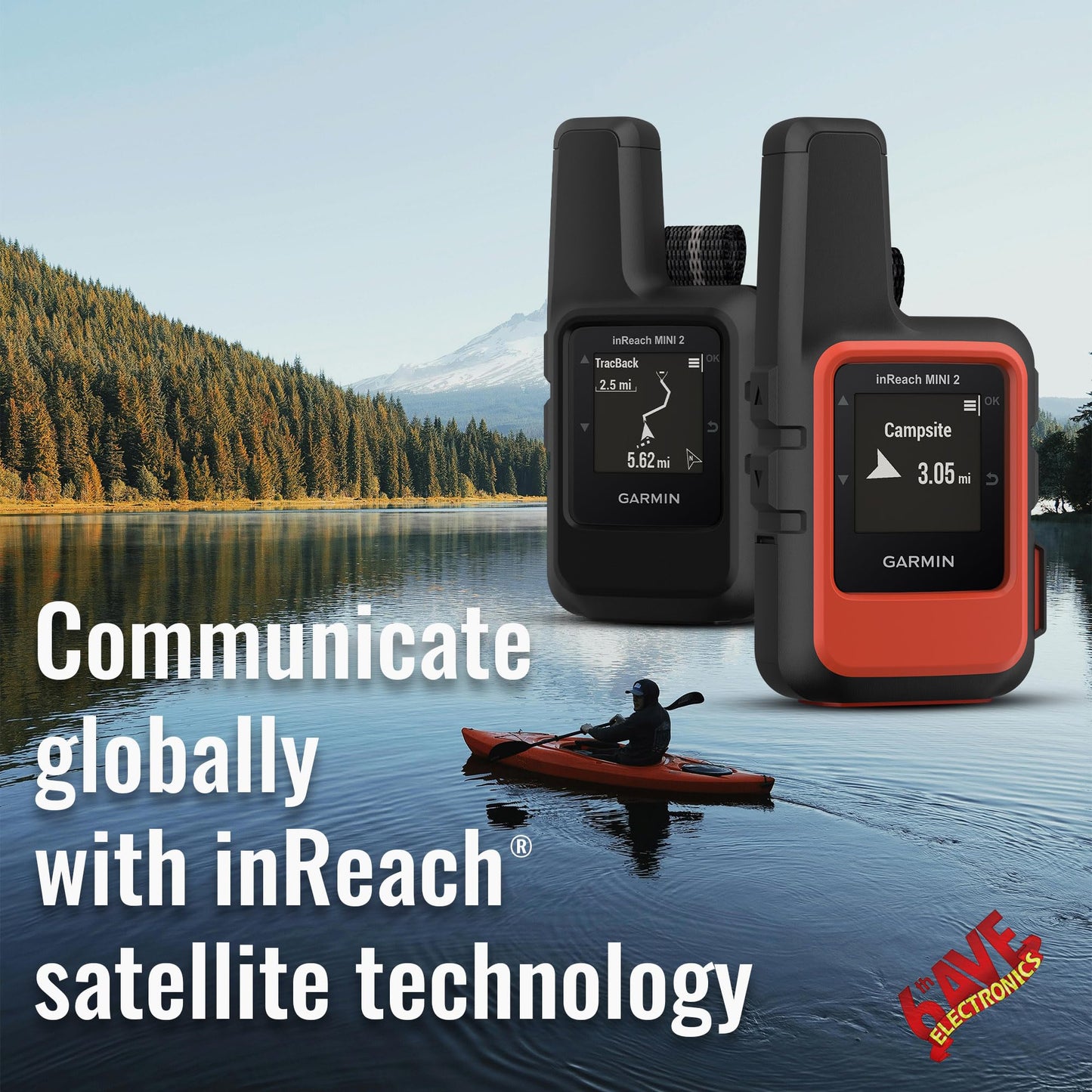 Garmin inReach Mini 2 Satellite Communicator (Flame Red) Bundle