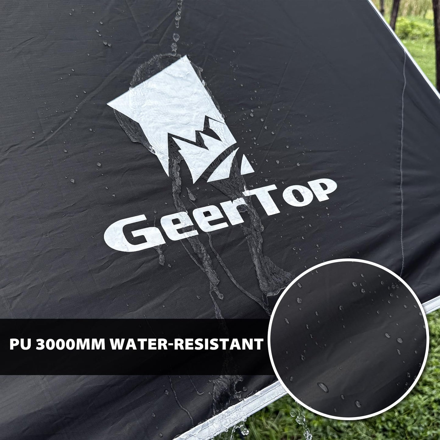 GEERTOP Large 17 x 10 ft Tarp Waterproof Portable Hammock Rain Fly Outdoor Awning Backpacking Tarp