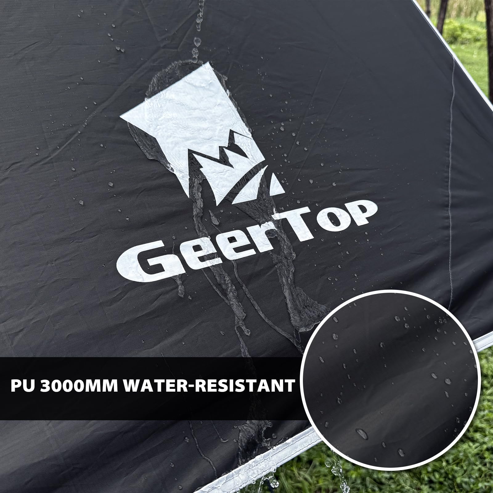 GEERTOP Large 17 x 10 ft Tarp Waterproof Portable Hammock Rain Fly Outdoor Awning Backpacking Tarp