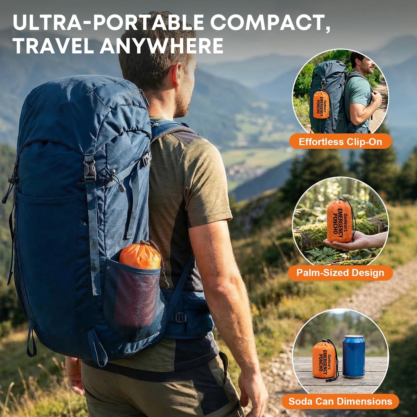 Thermal Emergency Sleeping Bag for Survival: Reflects 90% of Body Heat