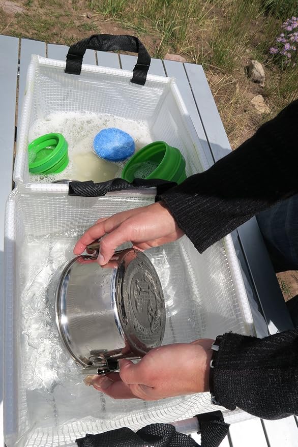 AceCamp Multifunctional Collapsible Water Basin, Folding Tub, Portable Bin, Lightweight Foldable Sink with Handles for Camping, Dish Washing, Laundry, Fishing, Hiking, Outdoors