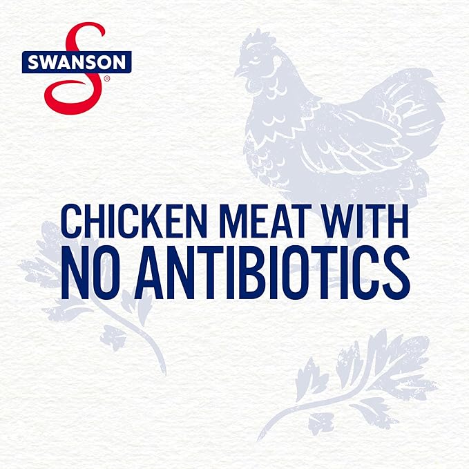 Swanson Lemon and Coarse Ground Pepper White Chunk Fully Cooked Chicken, Ready to Eat, Simple On-the-Go Meals, 2.6 oz Pouch