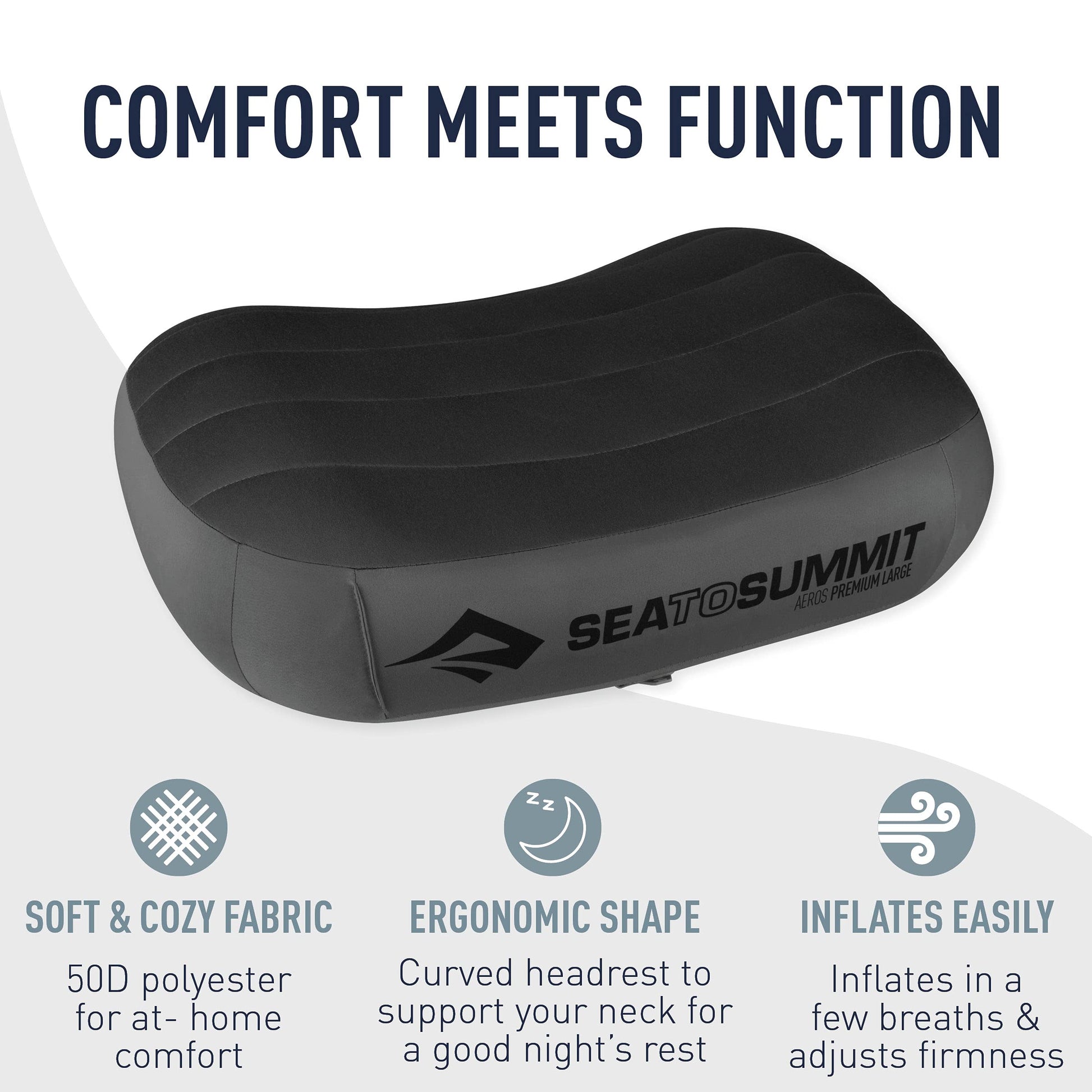 Sea to Summit Aeros Premium Inflatable Pillow, Regular, Lime