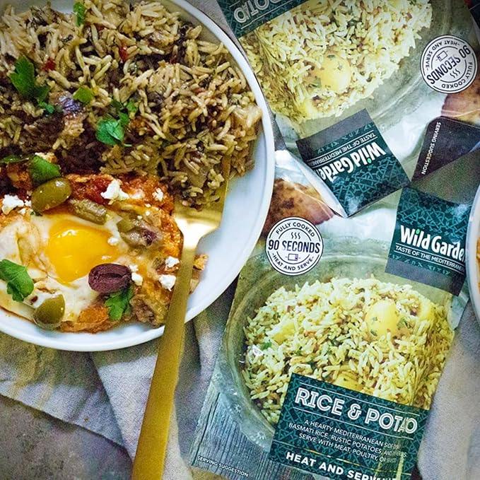 Wild Garden Heat and Serve Pilaf, Rice & Potato, Fully Cooked, Ready to Eat, Microwavable 8.8 oz, 6 pack