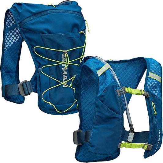 Nathan QuickStart 1.5L Hydration Pack Vest with Bladder or flasks, Storage Pockets, Breathable Moisture-Wicking Fabric, Adjustable Straps for Running, Hiking, Walking, Marathons, Obstacle Races