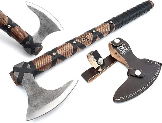 Viking Axe, Hatchets and Axes, Throwing Axes, Viking Battle Axe, Gifts for him, Wood Working Tools, Viking Gifts for Men, Tomahawk ax Head, Bearded Axe (Ragnor Viking Axe)