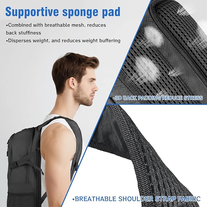 Zavothy 18L Multipurpose Hiking Backpack with 3L Water Bladder ??Durable Hydration Backpack with Insulated Bladder Compartment, Hidden Helmet Holder & Rain Cover ??for Hiking, Commuting, and Camping
