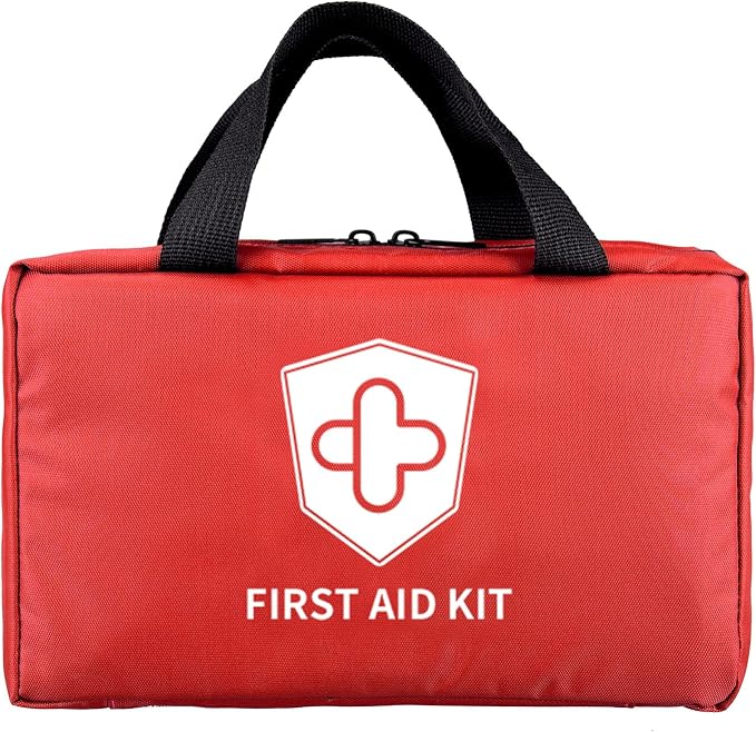 Kitgo First Aid Kit with Hospital Grade Medical Supplies, 220pcs Emergency Medical Trauma Kit, Gift for Dad Husband Great for Home, Outdoors, Office, Car, Travel, Camping, Hiking, Boating