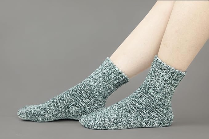 BomKinta Boot Socks for Women Winter Solid Thick Warm Socks Cozy Crew Socks Christmas Gift