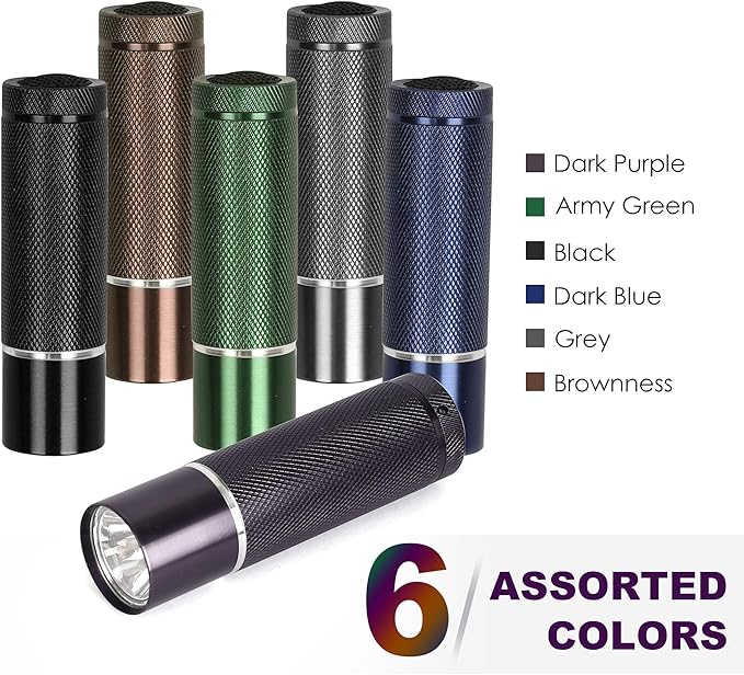 FASTPRO 24-Pack Flashlights Set, Aluminum LED Flashlights Include AAA Batteries & Lanyard, Super Bright 100 Lumen Flashlight for Party Favors, Camping, Hurricane Supplies