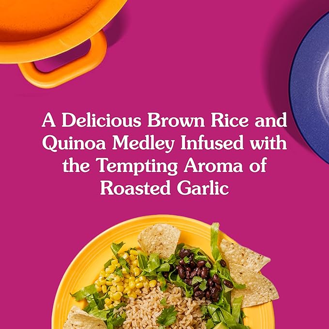 BEN'S ORIGINAL Ready Rice Whole Grain Medley Quinoa and Brown Flavored Rice, Easy Dinner Side, 8.5 oz Pouch (Pack of 12)