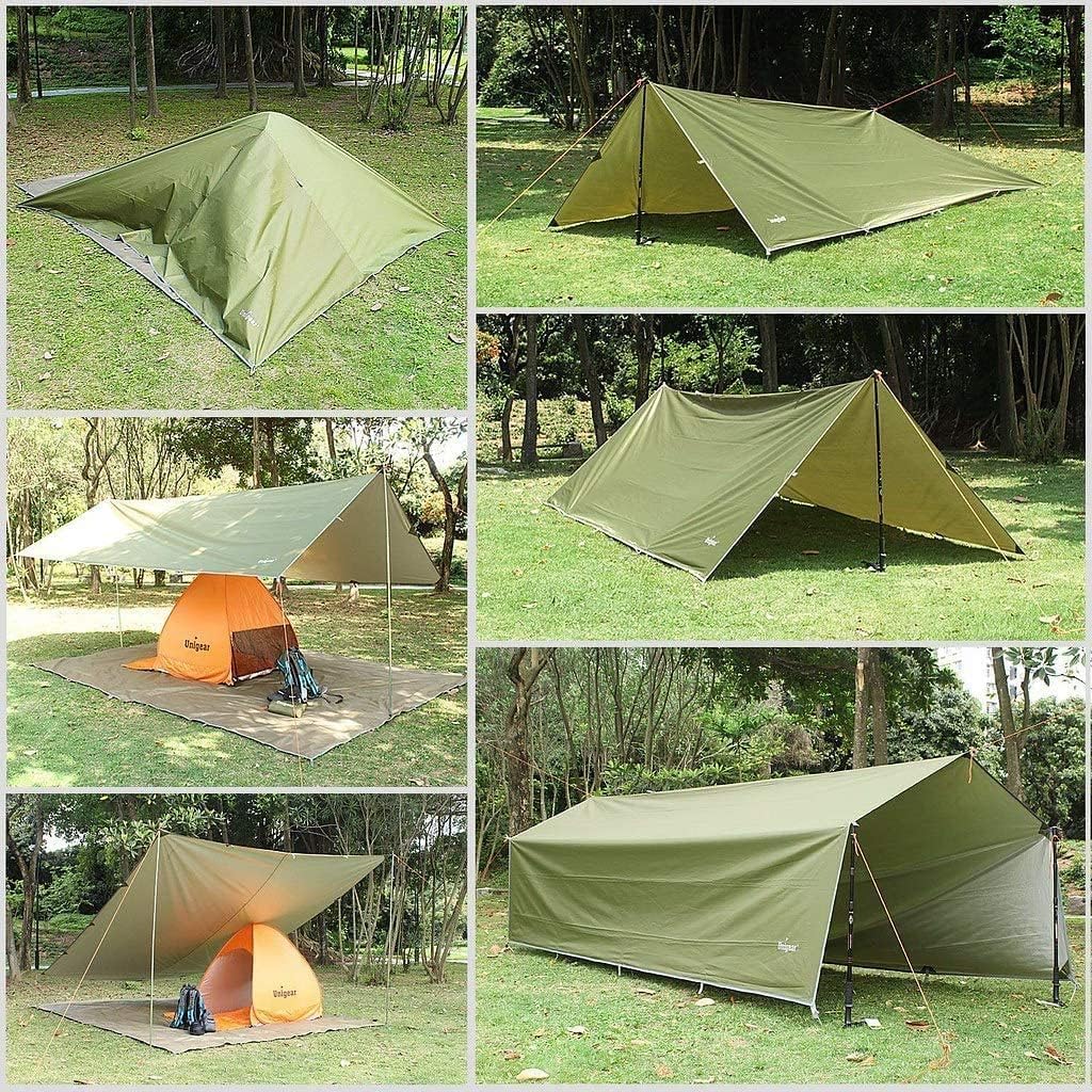 Unigear Hammock Rain Fly Waterproof Camping Tent Tarp for Backpacking