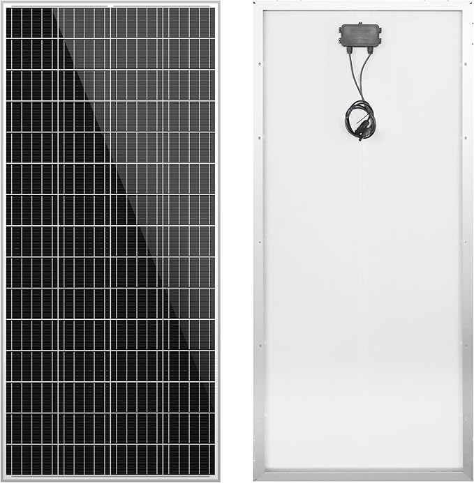 Newpowa 180W(Watt) 9BB Solar Panel 12V Monocrystalline High Efficiency PV Module Off Grid for RV Trailer Camper Rooftop