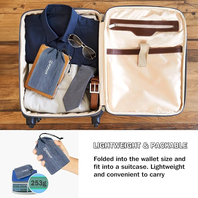 ZOMAKE Ultra Lightweight Packable Backpack 18L, Small Foldable Hiking Backpacks Water Resistant Folding Daypack for Travel(Navy Blue)