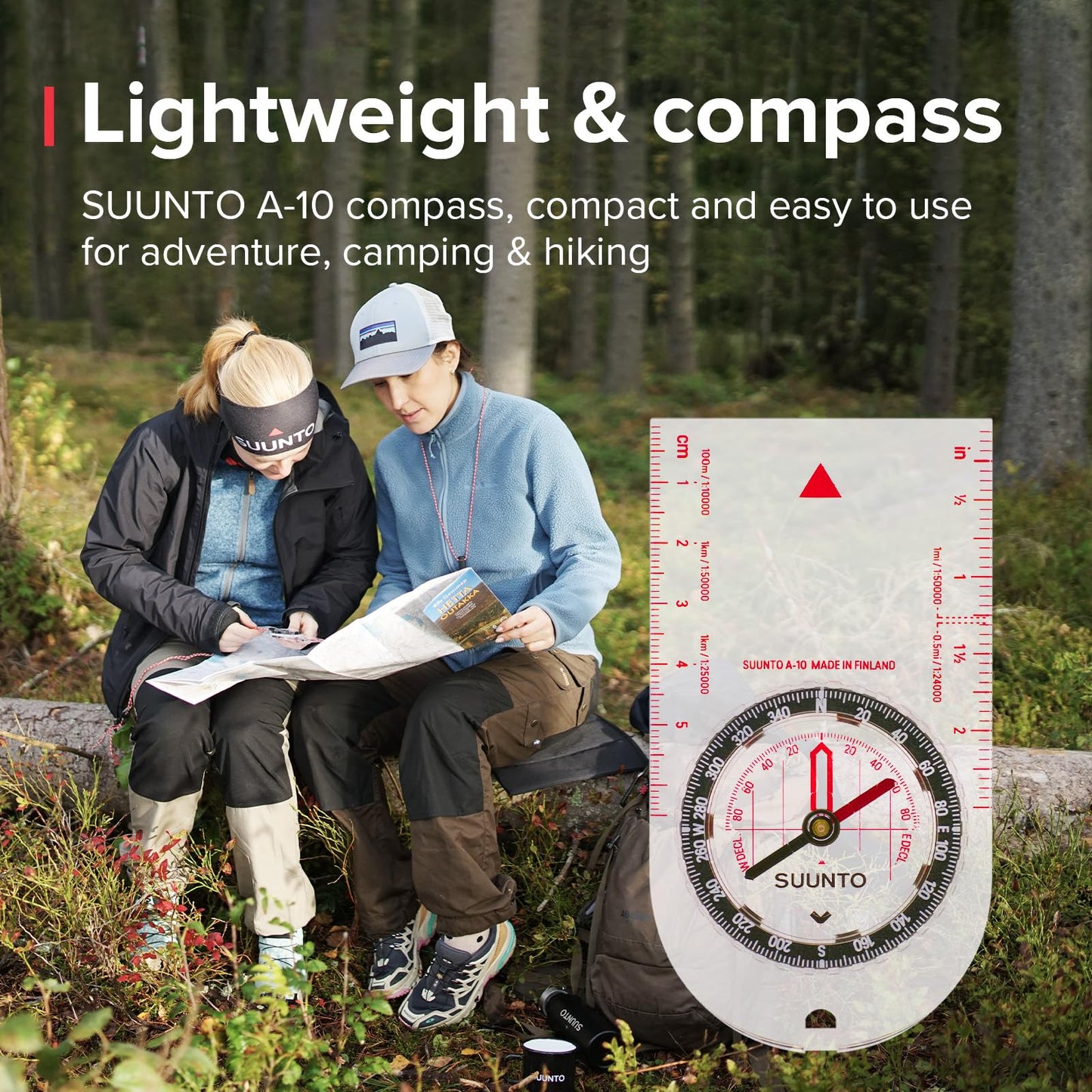 SUUNTO A-10 Compass: Compact, Simple to use Recreational Hiking Compass, Hiking, Boy Scouts