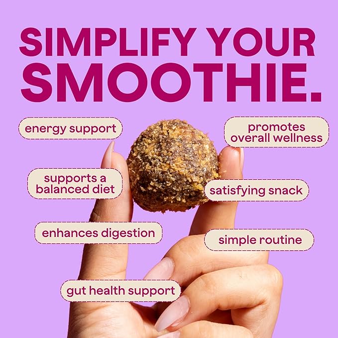 The Bomb Co. Blender Bomb, Get up & Goji, Superfood Smoothie Mix with Goji Berries, Hemp, Flax, Chia Seeds & Amino Acids, Gluten Free, High Fiber, 10 Servings