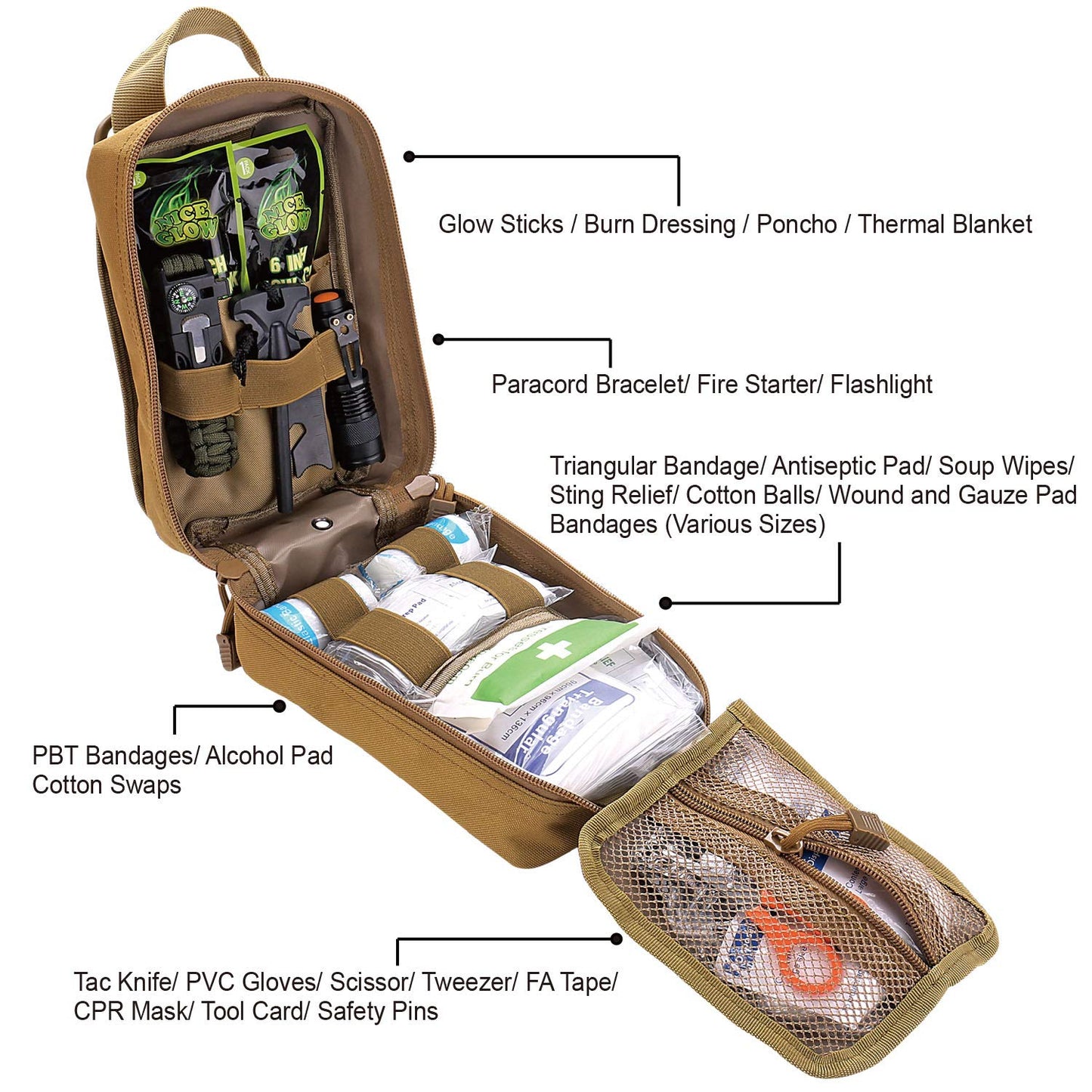 EVERLIT 250 Pcs Survival First Aid Kit