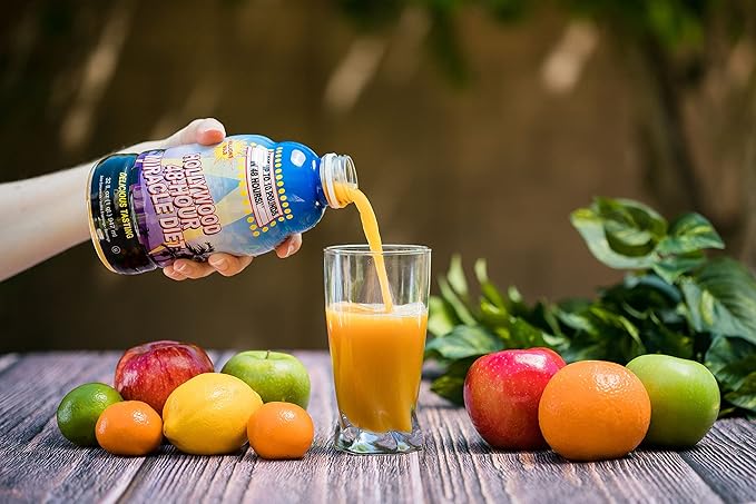 Hollywood diet - 48-Hour Miracle Fruit Juice Cleanse Diet 1-Pack, Detox Cleanse for Weight Loss & Rejuvenation, Food Replacement, Fast Acting Diet, Weight Loss Drink, 32 Fl. Oz.