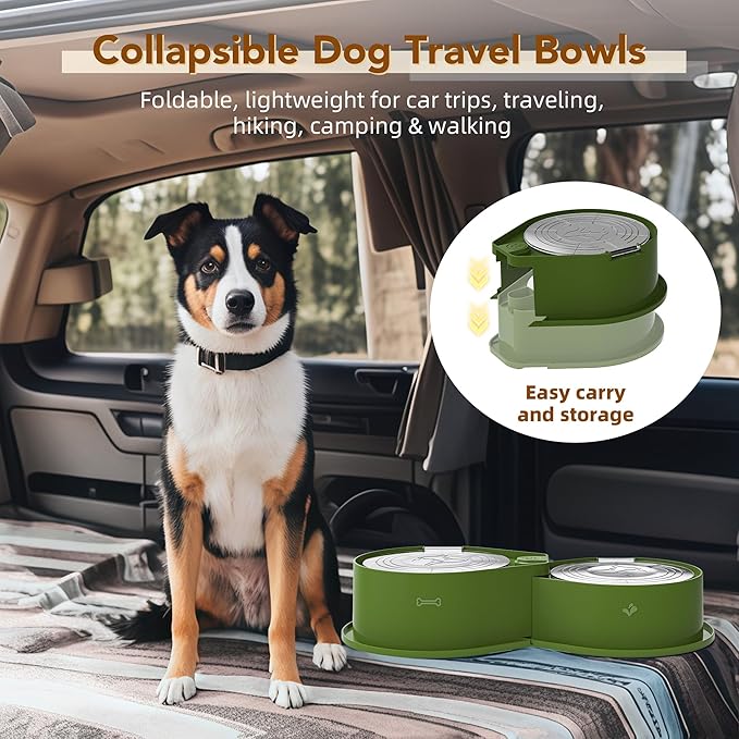 Stainless Steel Dog Bowl Set with Lids, 304 Metal Dual Food & Water Bowls for Dogs & Cats, Large Capacity Pet Feeder with Cover Keeps Food Fresh, Anti-Skid Dog Dish for Small/Medium/Large Pets