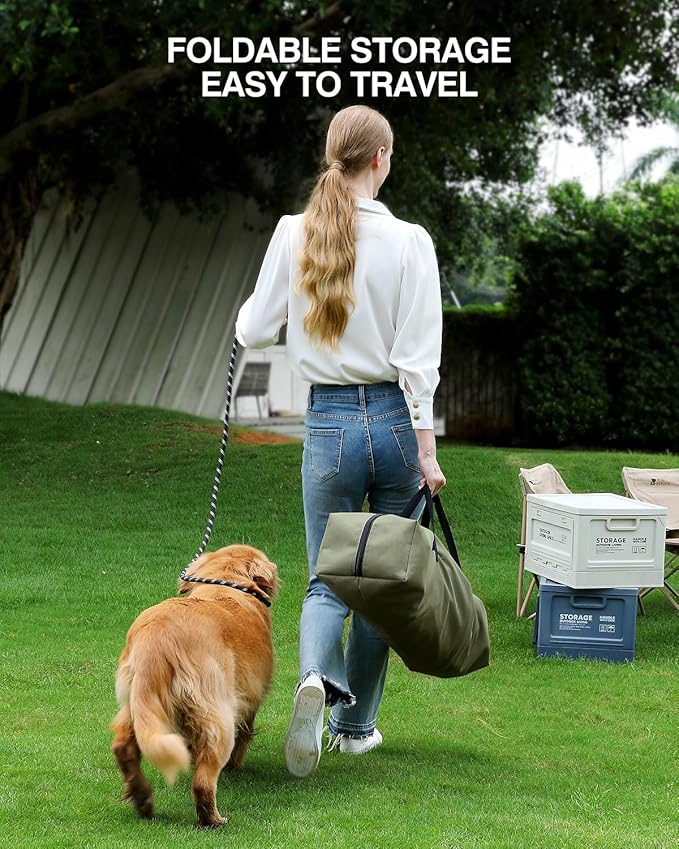30-Inch Collapsible Travel Dog Crate, Portable 4-Door Soft Kennel for Medium to Large Dogs, Durable Mesh Windows, Indoor/Outdoor Use, Foldable, with Storage Bag (Green)