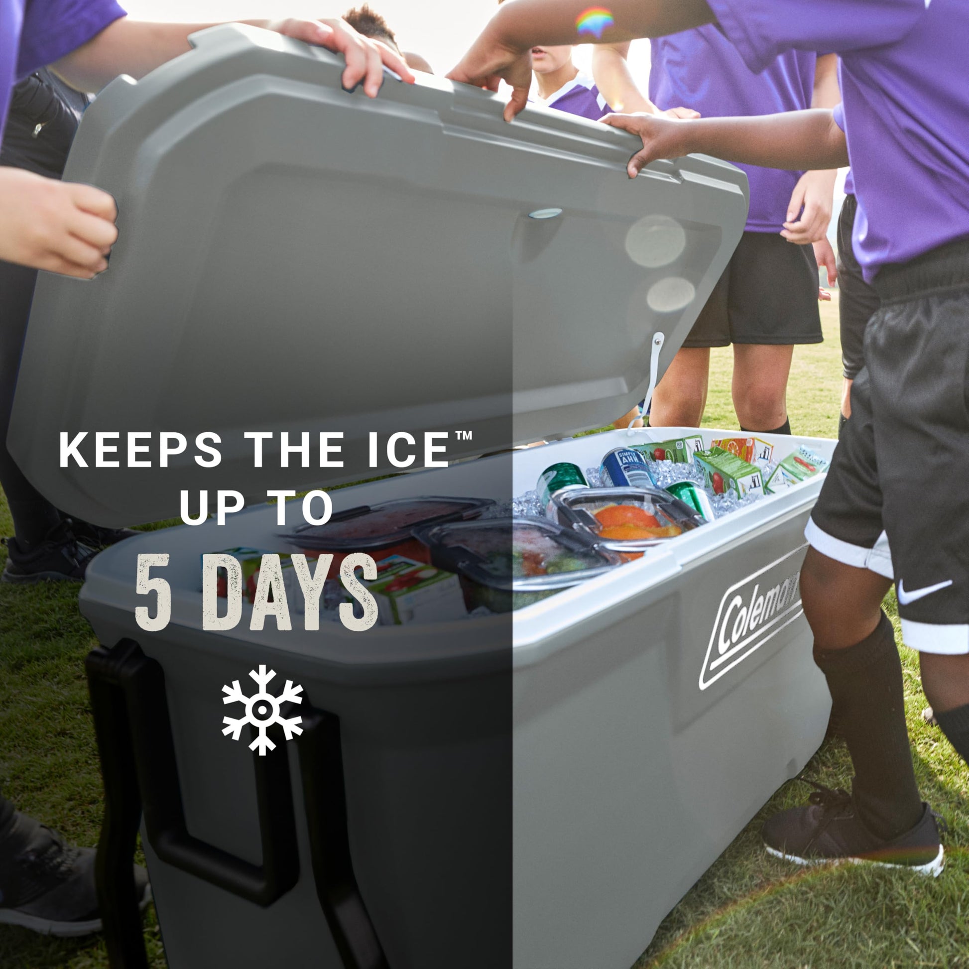 Coleman Classic Series Insulated Portable Rolling Cooler with Wheels, Leak-Resistant Outdoor Hard