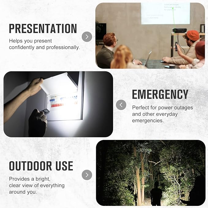 OLIGHT Arkfeld EDC Flat Flashlight, 1000 Lumens White LED Light with Green Beam Combo, Power by Rechargeable Built-in Battery for Outdoors, Emergency, Work (Black CW)