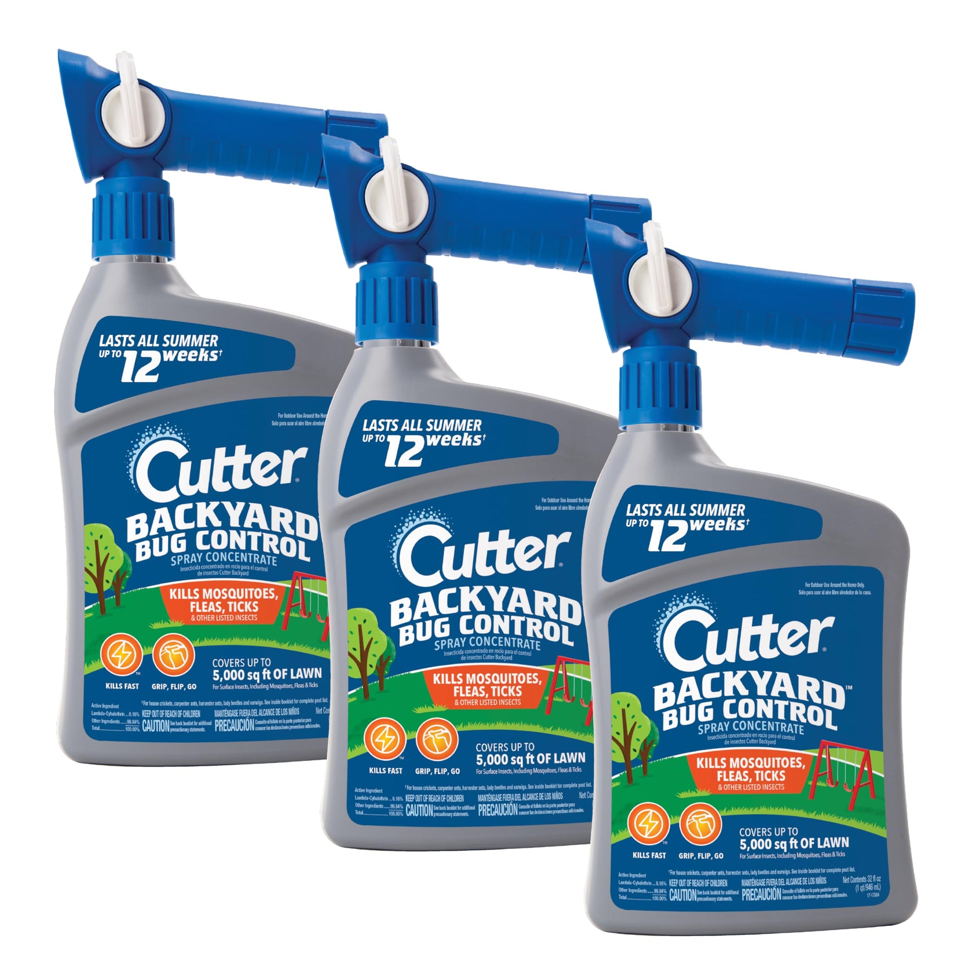 Cutter Backyard Bug Control Spray Concentrate 32 Oz, 3 Pack