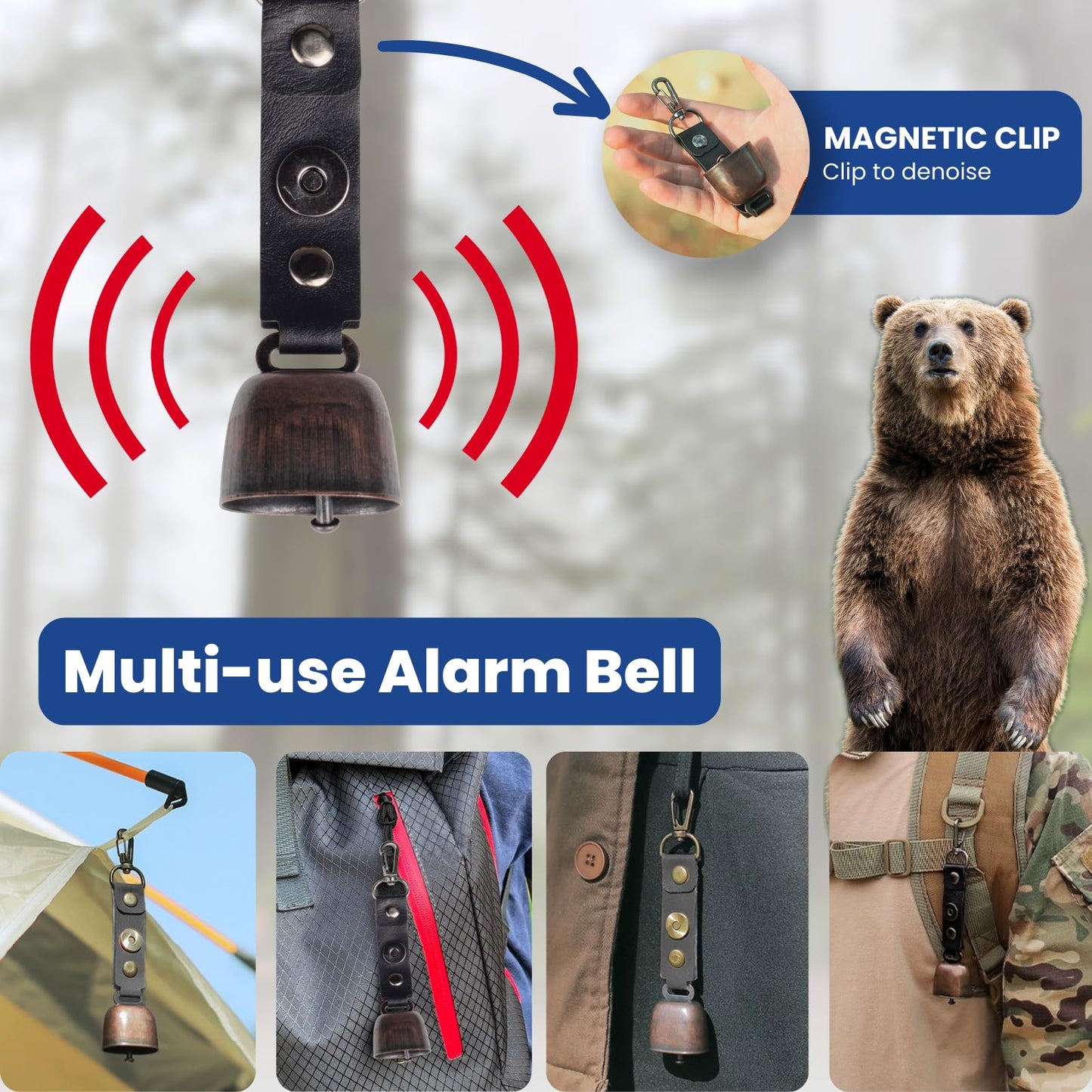 Tough Bison Bear Bag Hanging Kit - 10L Waterproof Bear Proof Food Storage Bag, 2 Straps, Rock Sack