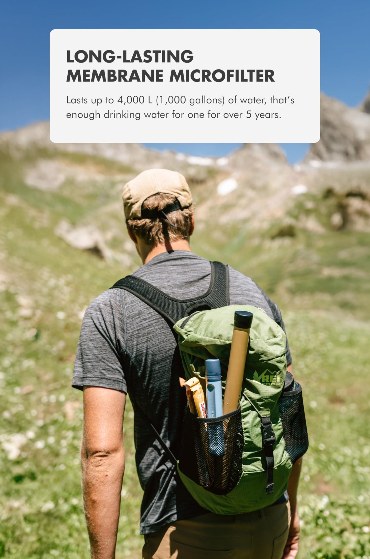 LifeStraw Peak Series - Personal Water Filter Straw for Backup Filtration, Emergency, Survival, and